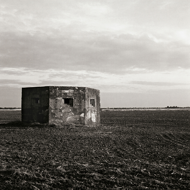 WW11 pillbox, near Herne Bay, Kent. Mamiya C330f on Ilford Delta 100.